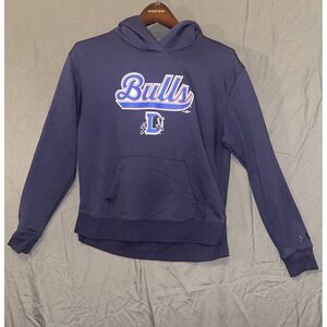Under Armour Loose Fit Blue Durham Bulls MLB Tampa Rays Minors Hoodie Sz Small